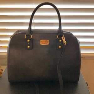 Michael Kors black leather handbag NWOT.